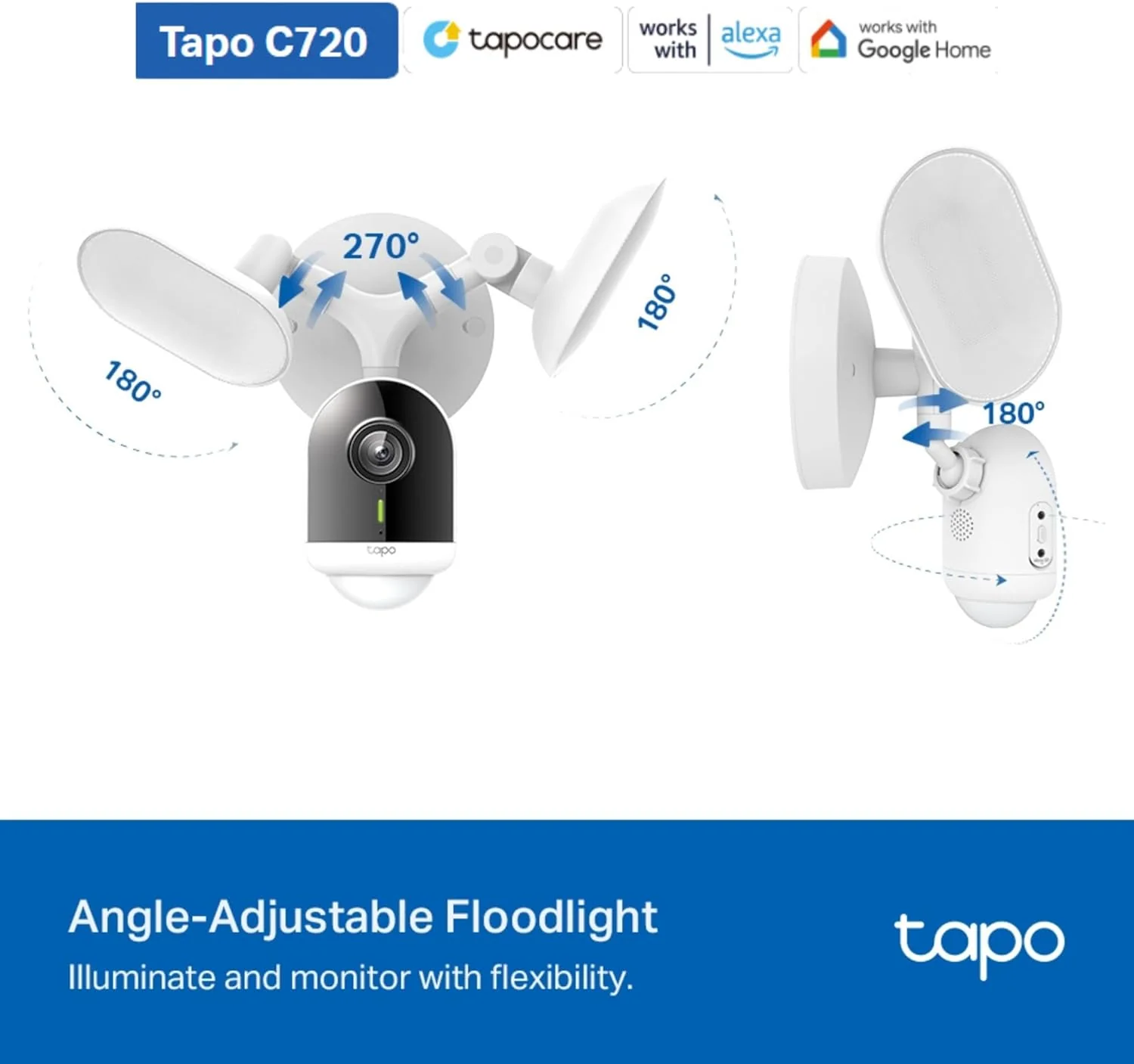 Tapo Floodlight Outdoor Security Camera | TAPO C720 - Image 4