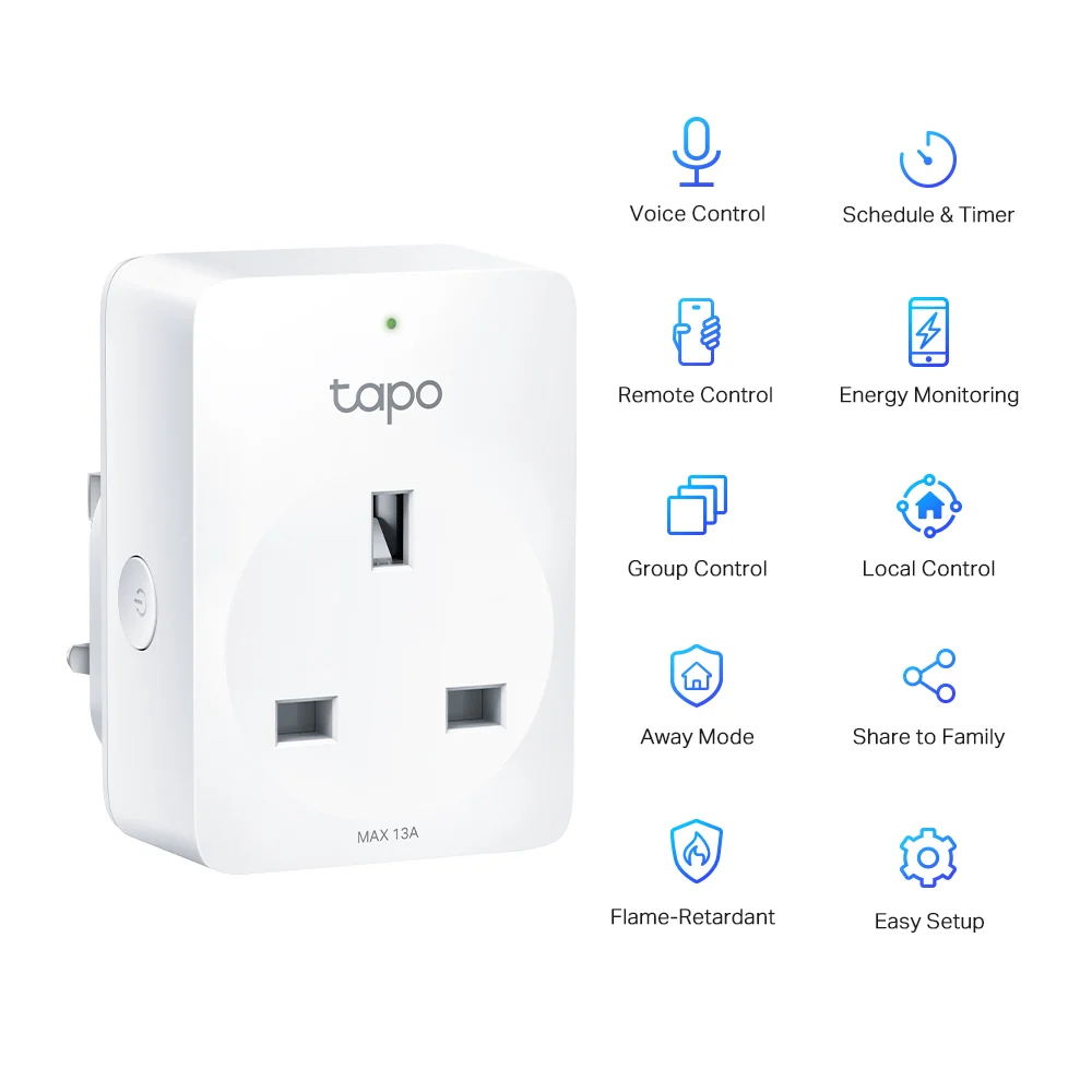 TP-LINK Tapo P110 Mini Smart Wi-Fi Socket, Energy Monitoring | TAPO P110 - Image 3