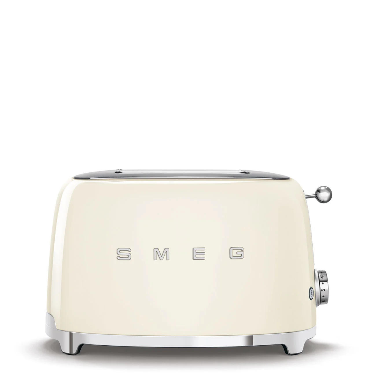 SMEG 50's Style 2 Slice, 2 Slot Toaster Gloss - Cream | TSF01CRUK