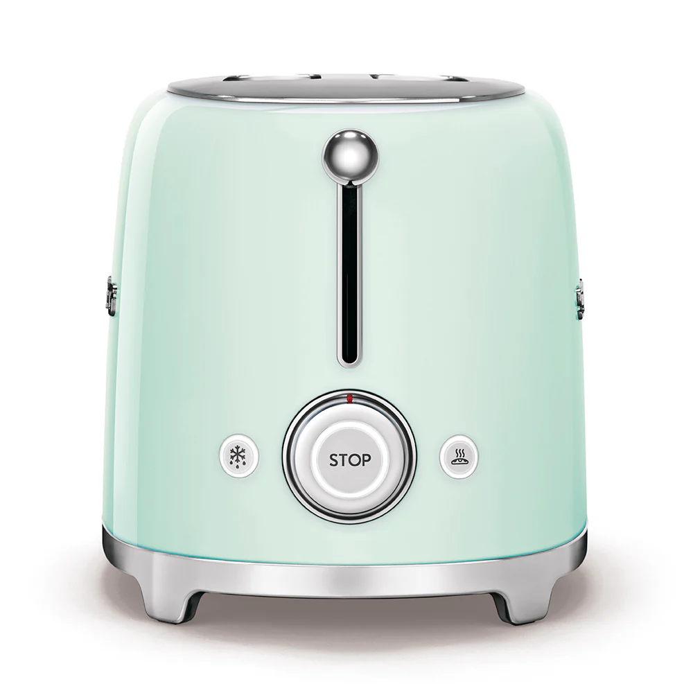Smeg 50's Style 2 Slice 2 Slot Toaster - Gloss Pastel Green | TSF01PGUK - Image 2