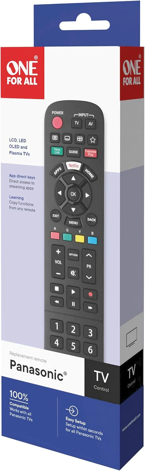ONE4ALL Panasonic TV Replacement Remote | URC4914 - Image 7